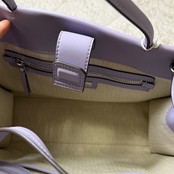 NWT 💟Tory Burch Purple Heather Ella Bio Small Tote Tote Bag - Picture 10 of 12